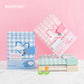 Cute Pu Leather Color notebook with magnetic buckle book A6