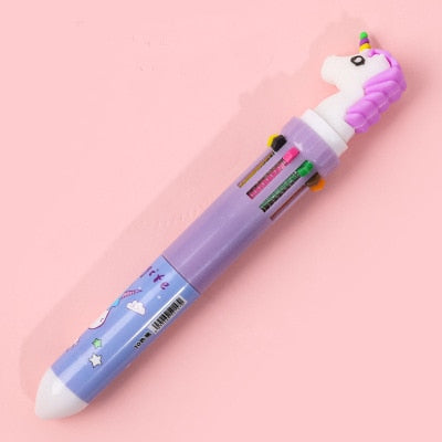 10 Colors Ballpoint Pen Kawaii Stationery Cute Pens Novelty Cute Kawaii Pen Student Writing Gel Pens Learning Office Supplies