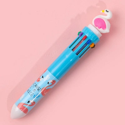 10 Colors Ballpoint Pen Kawaii Stationery Cute Pens Novelty Cute Kawaii Pen Student Writing Gel Pens Learning Office Supplies