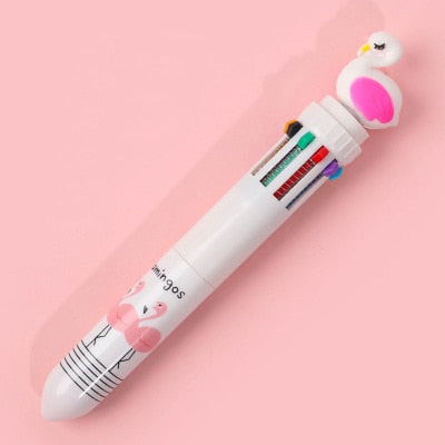 10 Colors Ballpoint Pen Kawaii Stationery Cute Pens Novelty Cute Kawaii Pen Student Writing Gel Pens Learning Office Supplies