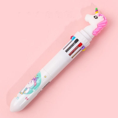 10 Colors Ballpoint Pen Kawaii Stationery Cute Pens Novelty Cute Kawaii Pen Student Writing Gel Pens Learning Office Supplies