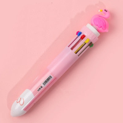 10 Colors Ballpoint Pen Kawaii Stationery Cute Pens Novelty Cute Kawaii Pen Student Writing Gel Pens Learning Office Supplies