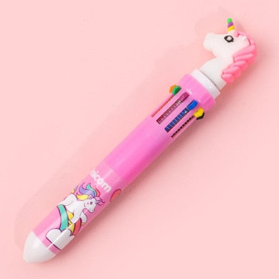 10 Colors Ballpoint Pen Kawaii Stationery Cute Pens Novelty Cute Kawaii Pen Student Writing Gel Pens Learning Office Supplies