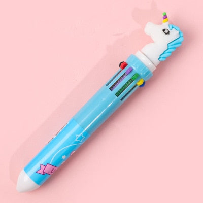 10 Colors Ballpoint Pen Kawaii Stationery Cute Pens Novelty Cute Kawaii Pen Student Writing Gel Pens Learning Office Supplies