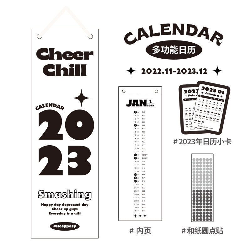 Multi-function contracted 2023 calendar