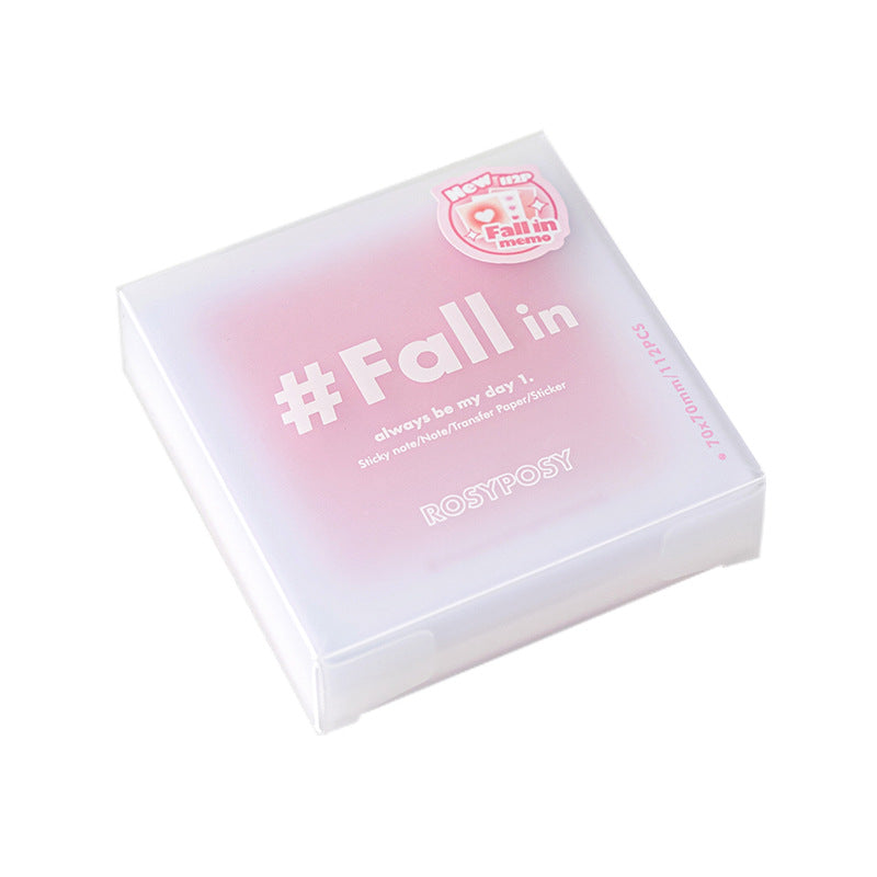 Fall in ♥ Gradient sulphuric acid carton notepad