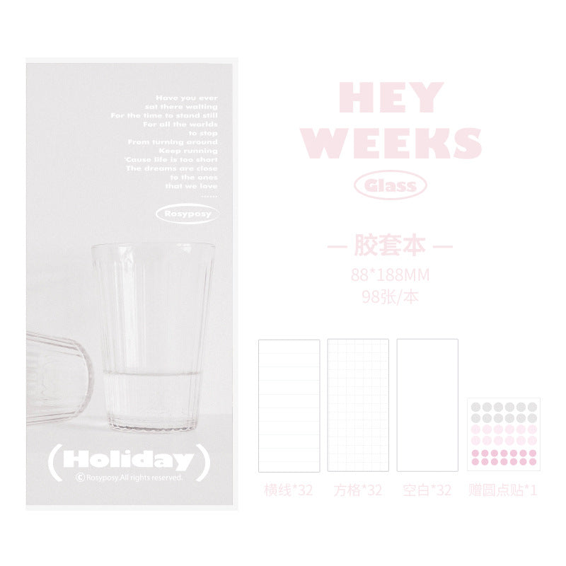 Hey-weeks ♥ Notebook with waterproof rubber cover