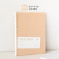 Cream loose-leaf notebooks A5B5