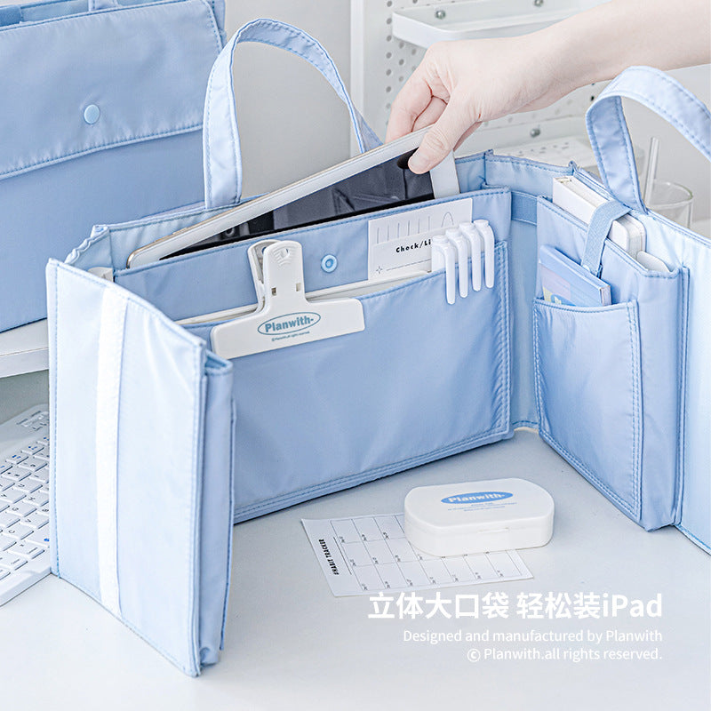 Folding multi-function large capacity to receive a handbag