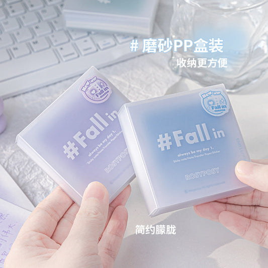 Fall in ♥ Gradient sulphuric acid carton notepad