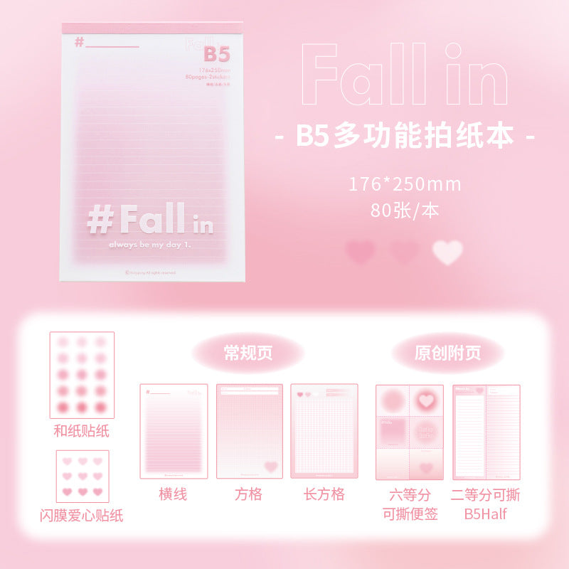 Fall in ♥ B5Multi-functional paper patting