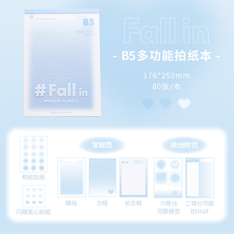 Fall in ♥ B5Multi-functional paper patting