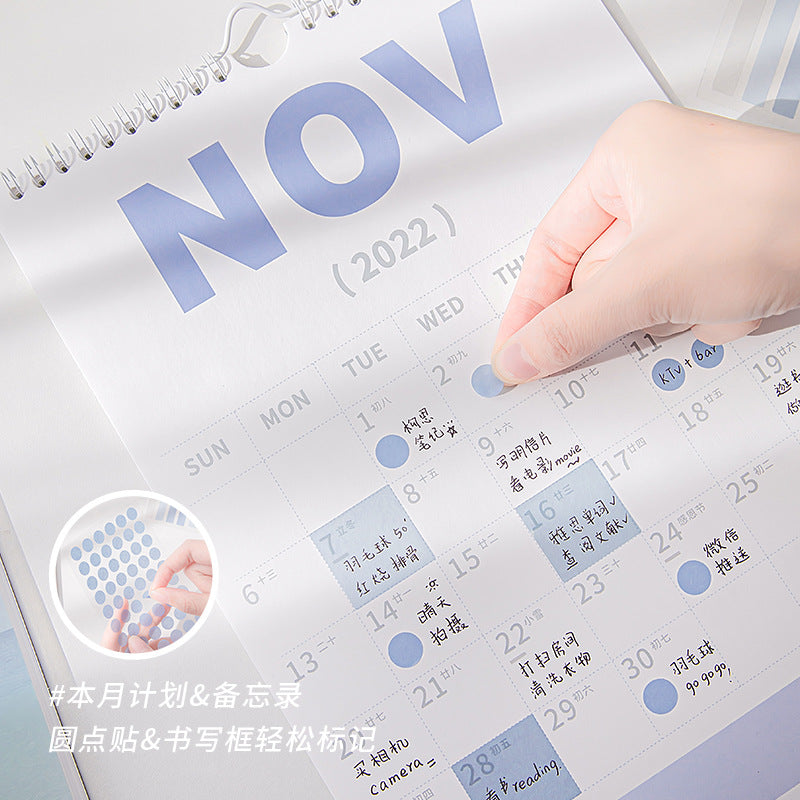 Clear 2023 A3 A4 wall calendar