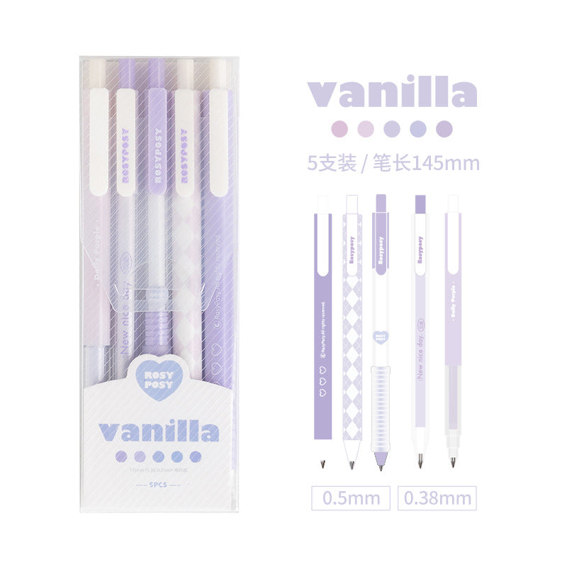 Cloud series ♥ Vanilla purple press neutral pen suits