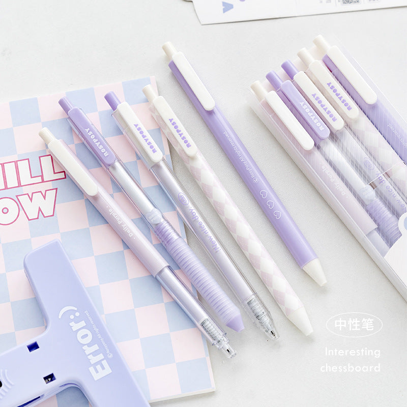 Cloud series ♥ Vanilla purple press neutral pen suits