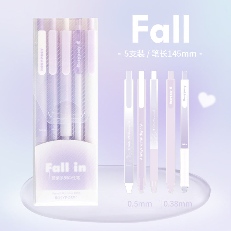 Fall in ♥ Blush neutral pen set [ transparent gradient ]