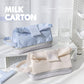 Milk Carton pencil case double fold large capacity pencil case