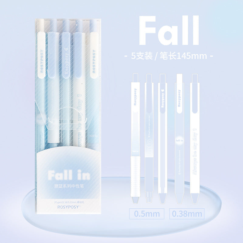 Fall in ♥ Blush neutral pen set [ transparent gradient ]