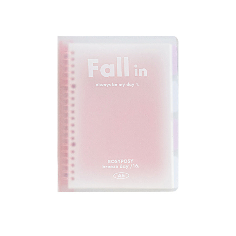 Fall in ♥ Gradient Blush   loose-leaf notebook