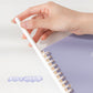 Cream loose-leaf notebooks A5B5