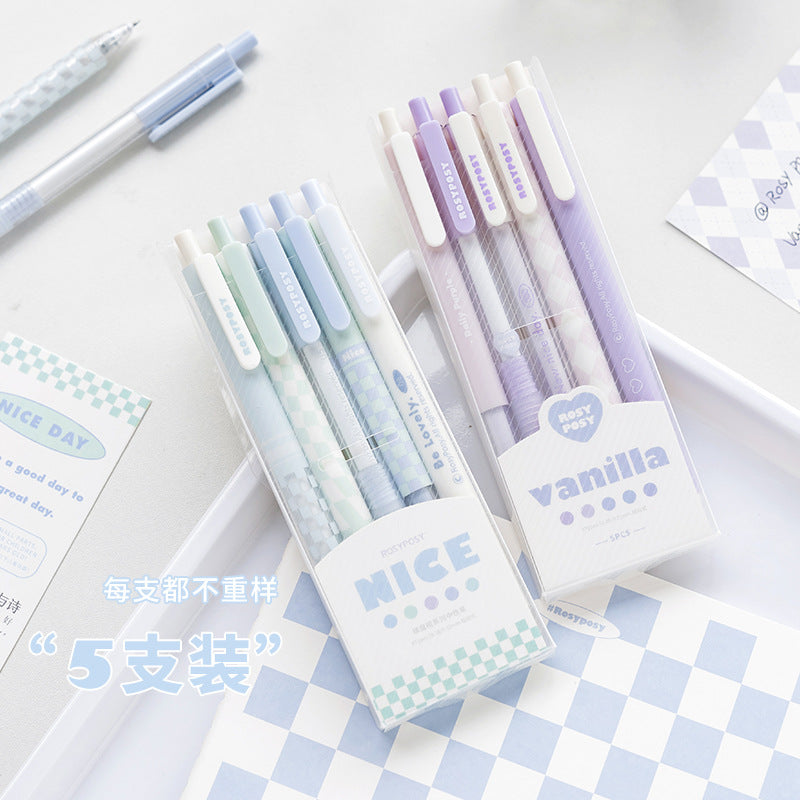 Cloud series ♥ Vanilla purple press neutral pen suits