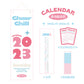 Multi-function contracted 2023 calendar