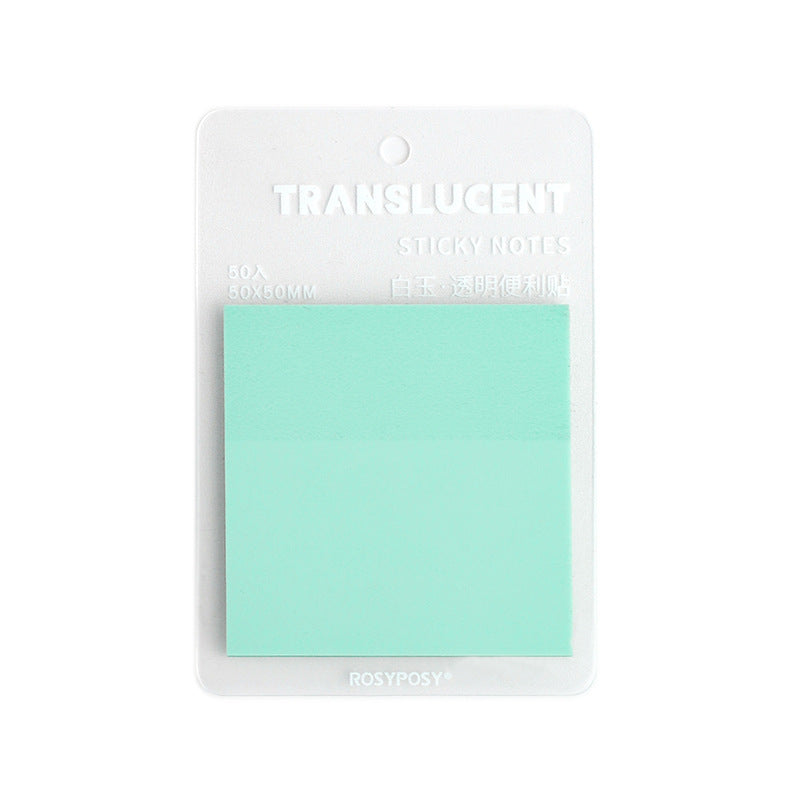 Color transparent post-it notes