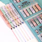 6 Pcs/Set Cute Cat Paw Highlighter Soft Oblique Nib Student Drawing Writing Marker Pens Kawaii Stationery School Supplies