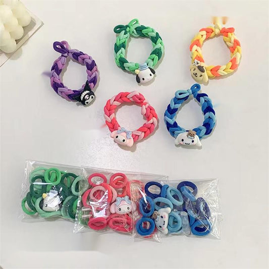 DIY Hair ties in tiktok video