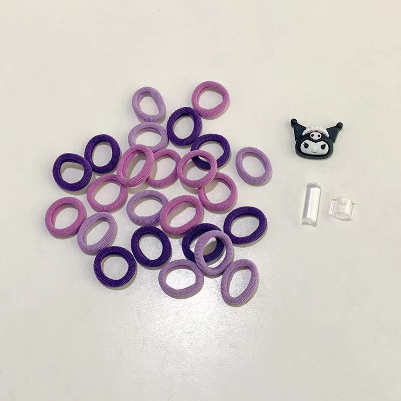 DIY Hair ties in tiktok video